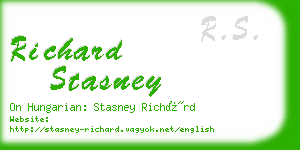 richard stasney business card